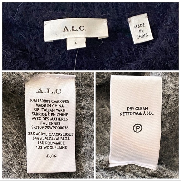 NWT, A.L.C. Womens Robertson Alpaca & Wool-Blend Sweater, Size L - Picture 10 of 14